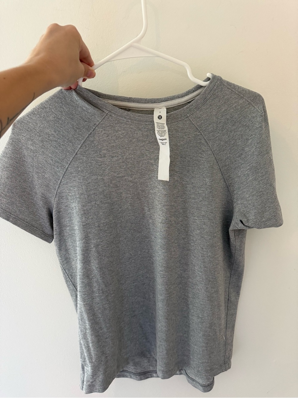 NWOT Lululemon License to Train Grey Top